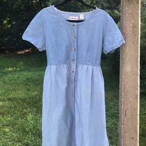 LL Bean Maxi Short Sleeve Dress